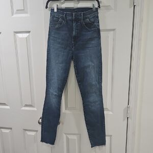 MOTHER Women's Dark Blue Skinny Jeans